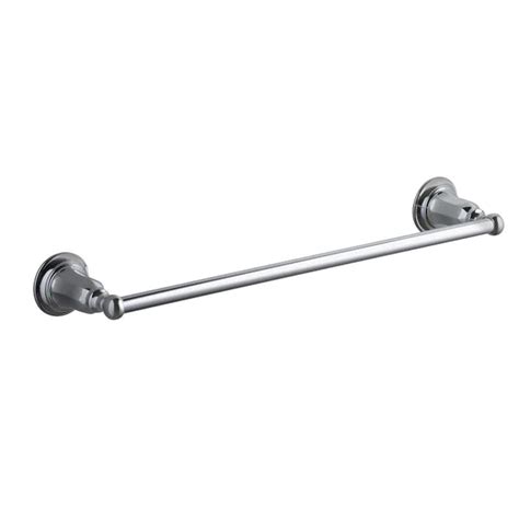 This single towel arm is designed for one towel use only. . Kohler towel bar